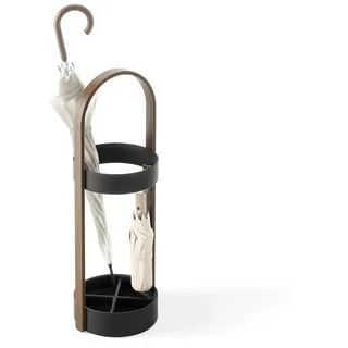 Umbra Bellwood Schirmständer 69 x 33 x 9 cm Schwarz/Walnuss