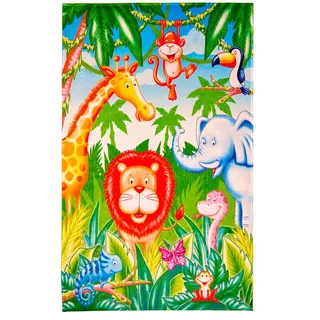 Kinderteppich , Grün , Textil , Tier , rechteckig , 100x160 cm , Oeko-Tex® Standard 100 , für Fußbodenheizung geeignet, rutschfest , Teppiche und Böden, Teppiche, Kinderteppiche