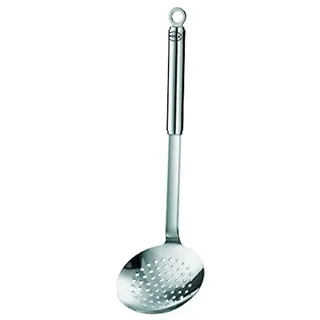 Rösle Schaumlöffel flach grob gelocht Edelstahl 18/10 37 x 12 x 8,2 cm Silber