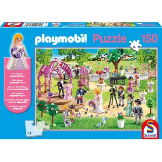 Schmidt Spiele Puzzle 56271 PLAYMOBIL, Hochzeit, 150 Teile