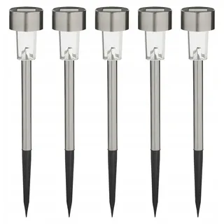 Livarno Home Solarlampen mit Erdspieß 5er-Pack Camping Garten