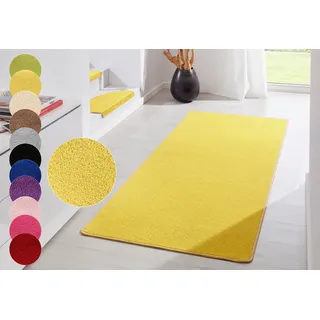 HANSE Home Teppich »Fancy« rechteckig 7 mm Höhe Kurzflor, Läufer, uni, gekettelt, Wohnzimmer, Schlafzimmer, Esszimmer, gelb