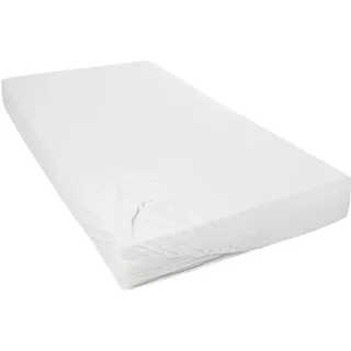 Primera Spannbettlaken Baumwolle-Jersey 120 x 200 cm weiß