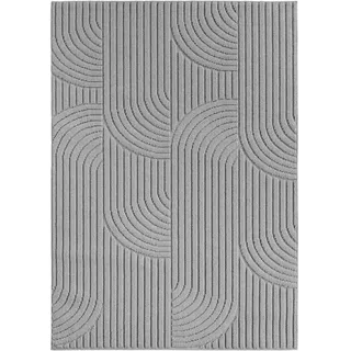 Ayyildiz Helix 2201 Kurzflorteppich 140 x 200 cm Beige/Silber