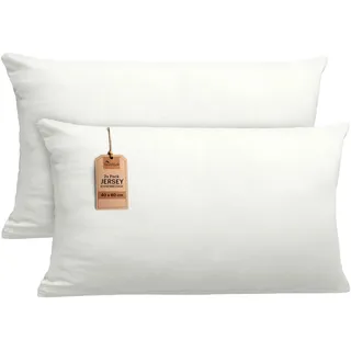 NatureMark Kissenbezug Jersey 40 x 80 cm Natur/Creme