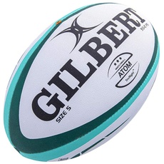 Gilbert Atom Rugbyball, Grün, Größe 5, entspricht den World Rugby-Spezifikationen