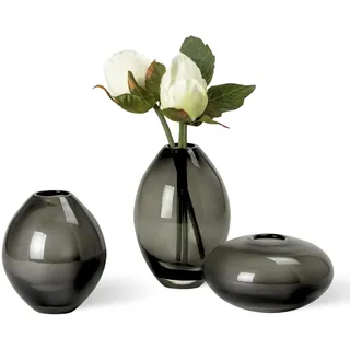 Torre & Tagus Mini Lustre Vase, Glas, Smoke, Assorted