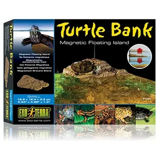 Exo Terra Turtle Bank Kleine Magnetische Schwimmende Insel - Brown - 16.6 x 12.4 x 3.3 cm