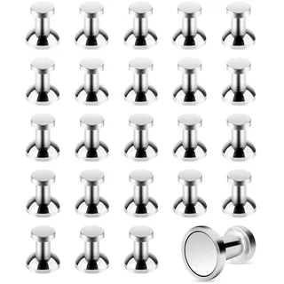 Tiergrade Metallische Magnete, Kühlschrankmagnete, 24 Stück, magnetische Pinnnadeln, Starke Kühlschrankmagnete, Mehrzweck-Whiteboard-Magnete, perfekt für Küche, Büro, Klassenzimmer