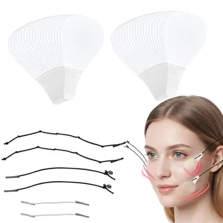 160 Stück Facelift-Tape Face Lifting Tape 4 Hebeseile Strafft Und Festigt Die Haut Sofort Es Kann Im Handumdrehen Ein V-Förmiges Gesicht Erzeugen Geeignet Für Gesicht Hals Und Augen