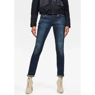 G-STAR "Midge" 5-Pocket-Design mit markanten Steppnähten, schwarz aged