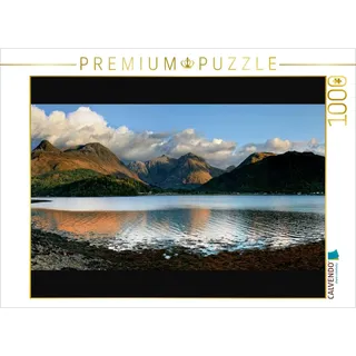 CALVENDO Puzzle Panorama, Glen Coe Village, Schottland 1000 Teile Puzzle quer | Lege-Größe cm Foto-Puzzle für glückliche Stunden