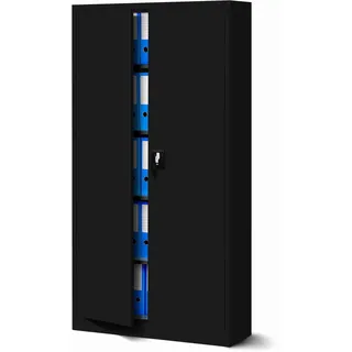 Jan Nowak Jan Aktenschrank 185 x 90 x 40 cm Schwarz