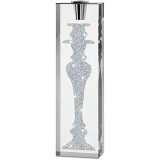 My IMPLEXIONS Prunkvoller Kerzenhalter Iconic veredelt mit Swarovski Kristallen (schmal) - die Exklusive Wohnungs-Dekoration