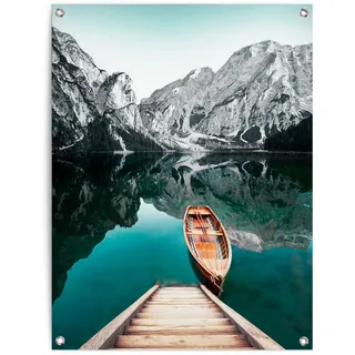 Poster REINDERS "Berg See", blau (farbe bild(er): blau), B:60cm H:80cm T:0,1cm, Leinwand, Bilder, Poster