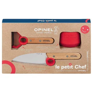 Opinel Le Petit Chef Allzweckmesser 3-tlg. rot/weiß