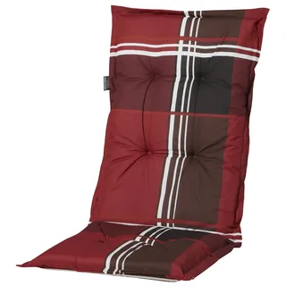 Madison A023 Hochlehner Gartenstuhl Auflagen 120x50x8cm rot kariert