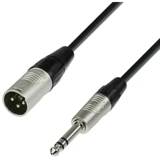 Adam Hall Cables 4 STAR BMV 0150 Symmetrisches Kabel REAN XLR Male auf Klinke TRS | 1.5 m