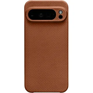 Latercase Kompatibel mit Pixel 9 Pro XL, langlebige Pixel 9 Pro XL, 0,6 mm dünne Aramidfaser, 10 g, präziser Laserschnitt, vollständiger Kameraschutz, rutschfeste, Matte Oberfläche, Kaffeebraun