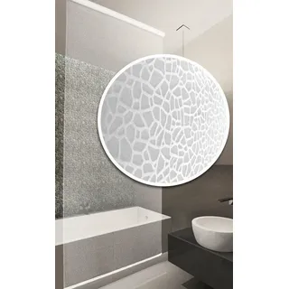 Maßanfertigung Halb-Kassetten Duschrollo Modell Milky Stone - Länge und Breite nach Maß