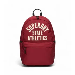 Superdry Unisex. W9110429A Athletic Montana Rucksack rot (OSFA), Lässig, Polyester
