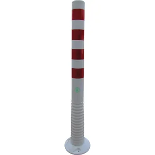 HP Autozubehör Sperrpfosten TPU weiß/rot D.80mm z.Schr.m.Befestigungsmaterial H.1000mm
