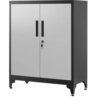 Songmics Aktenschrank 80 x 40 x 180 schwarz