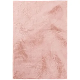 benuta Kunstfellteppich Furry Rosa 160x230 cm , Kunststoff , Rechteckig , 160x230 cm , pflegeleicht , Teppiche und Böden, Teppiche, Schaffelle & Kuhfelle