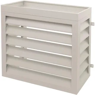 MCW Verkleidung Für Klimaanlage/Wärmepumpe O43 Metall 80x90x38cm Grau-Weiß