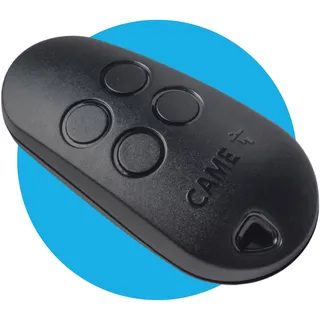 CAME TOP44FGN Fernbedienung, 4-Kanal, schwarz, mit Festcode und Selbstlernfunktion für einfache Duplizierung, Mehrbenutzer, Frequenz 433,92 MHz, ausschließlich kompatibel mit CAME-Modellen