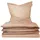 Doubleface Unifarben Beige 135 x 200 cm + 80 x 80 cm