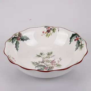Villa d'Este Home Tivoli Schale/Salatschüssel Porzellan Vintage Xmas