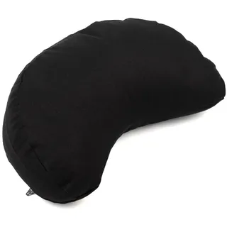 Bodhi Meditationskissen Halbmond | Bodenkissen für Yoga & Meditation | Yogi MOND ECO | 100 % Bio-Baumwollbezug | Yogakissen halbmondförmig mit Buchweizenfüllung | Ergonomisches Halbmondkissen