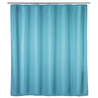 Wenko Duschvorhang Uni Light Blue 180 x 200 cm blau