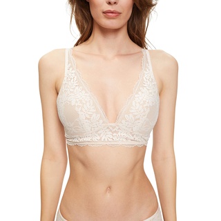 ESPRIT Damen Gepolsterter BH Seasonal Lace Rcs Wirl.push, Sand, 75C