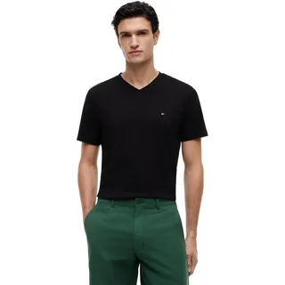 Tommy Hilfiger Herren T-Shirt Kurzarm Essential Tee mit V-Ausschnitt