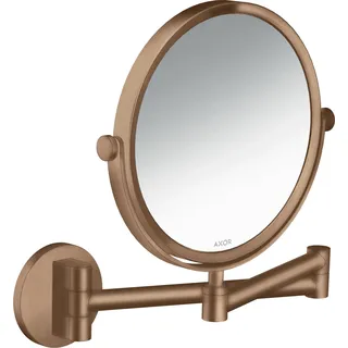 hansgrohe AXOR UNIVERSAL Circular Rasierspiegel, schwenkbar, neigbar, 42849310, Farbe: Brushed Red Gold