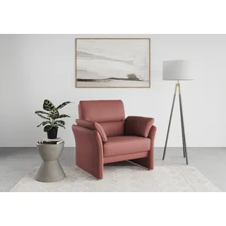 DOMO collection Sessel »Pina elegant und zeitloser Clubsessel, bequemer Cocktailsessel« Hoher Sitzkomfort, Microfaser hochflorig, beere, lila