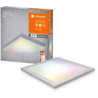 LEDVANCE Smarte LED Panel Leuchte mit WiFi Technologie für Innen, Lichtfarbe änderbar (3000-6500K), RGB Farben änderbar,Kompatibel mit Google und Alexa, SMART+ PLANON PLUS MULTICOLOR 30x30cm