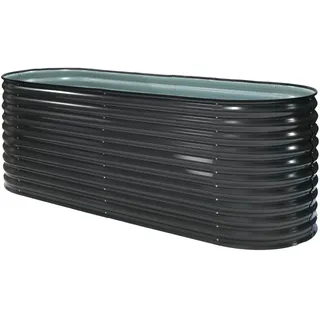 Westmann Hochbeet Oval 240 x 80 x 82 cm Anthrazit