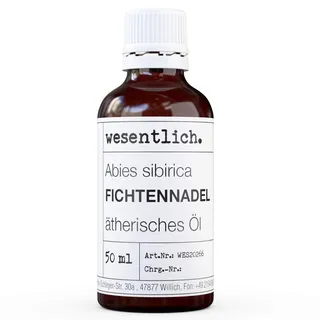 wesentlich. Fichtennadelöl - ätherisches Öl - 100% naturrein (Glasflasche) - u.a. für Duftlampe und Diffuser (50ml)