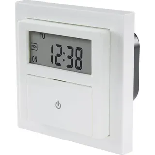 Sygonix SY-4504968 Unterputz-Timer digital Wochenprogramm 1800 W Countdown-Funktion, inkl. Aufputzr