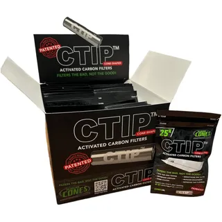 The Original Cones - CTIP Activated Carbon Filters - konisch - 20 tüten a 25 FIlter = 500 Filter