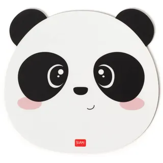 Legami - Mauspad, Mauspad mit Staub- und blendfreier PVC-Oberfläche, Rutschfester Gummiboden, Panda Motiv, 22,3 x 23,3 cm