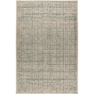 Kayoom Tribal 325 Kurzflorteppich 120 x 170 cm Blaugrün