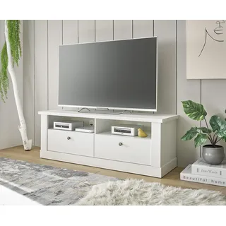 Home Affaire RAVENNA Lowboard 132 cm Weiß Holzwerkstoff/Metall