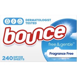 Bounce Free & Gentle - dryer sheets, 240 Trocknertücher (für sensible Haut) USA
