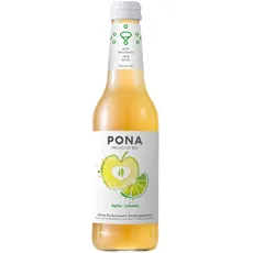 PONA Bio Apfel Limette sparkling juice 330ml - Erfrischendes Fruchtsaftgetränk ohne zugesetzten Zucker von PONA