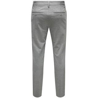 Only & Sons Herren Onsmark Pant Stripe Gw 3727 Noos 22013727 Light Grey Melange,