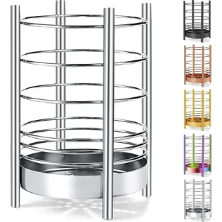 Küchenutensilienhalter für die Arbeitsplatte - Edelstahl Aufbewahrungsbox - Küchenutensilien Halter - Einfache Reinigung - Silber - 7.4''x5.2''